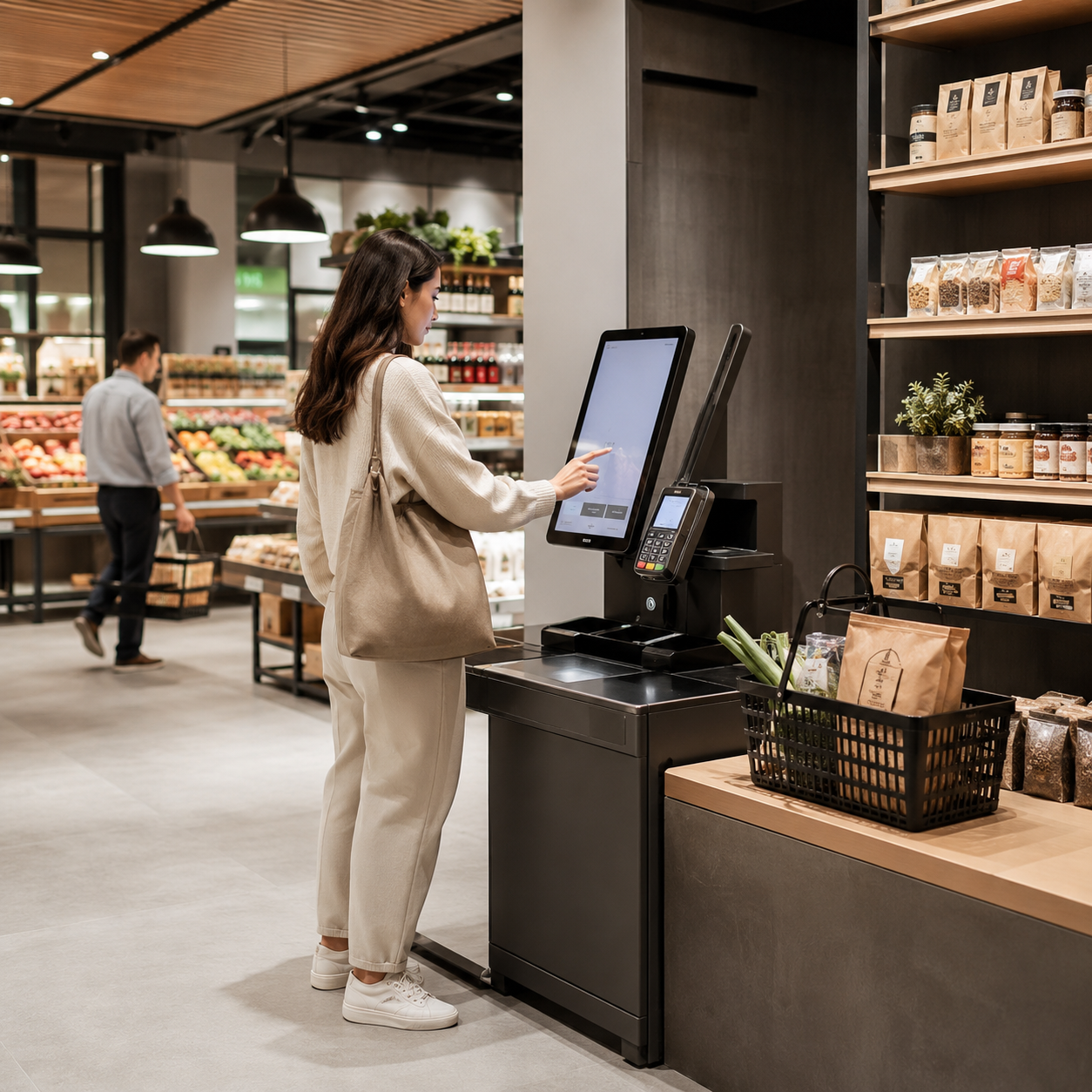 Aonkiosk touchscreen ordering kiosk