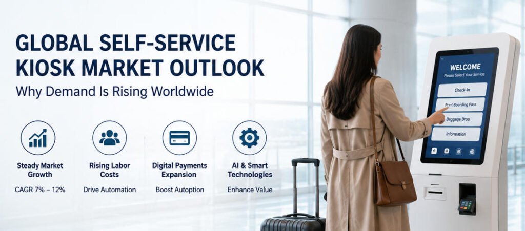 global self-service kiosk market