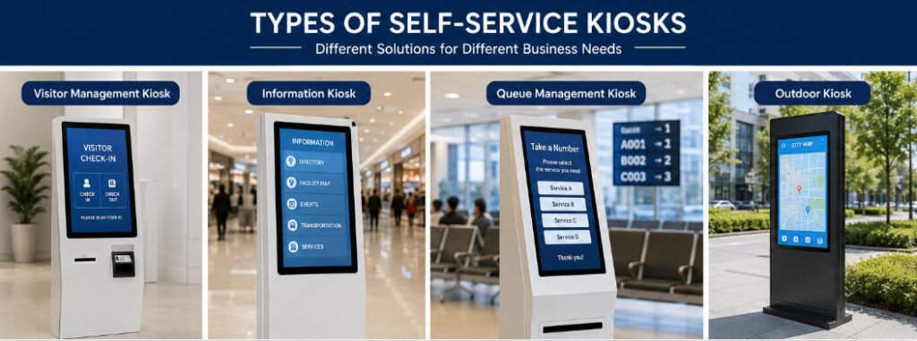 types of self-service kiosks