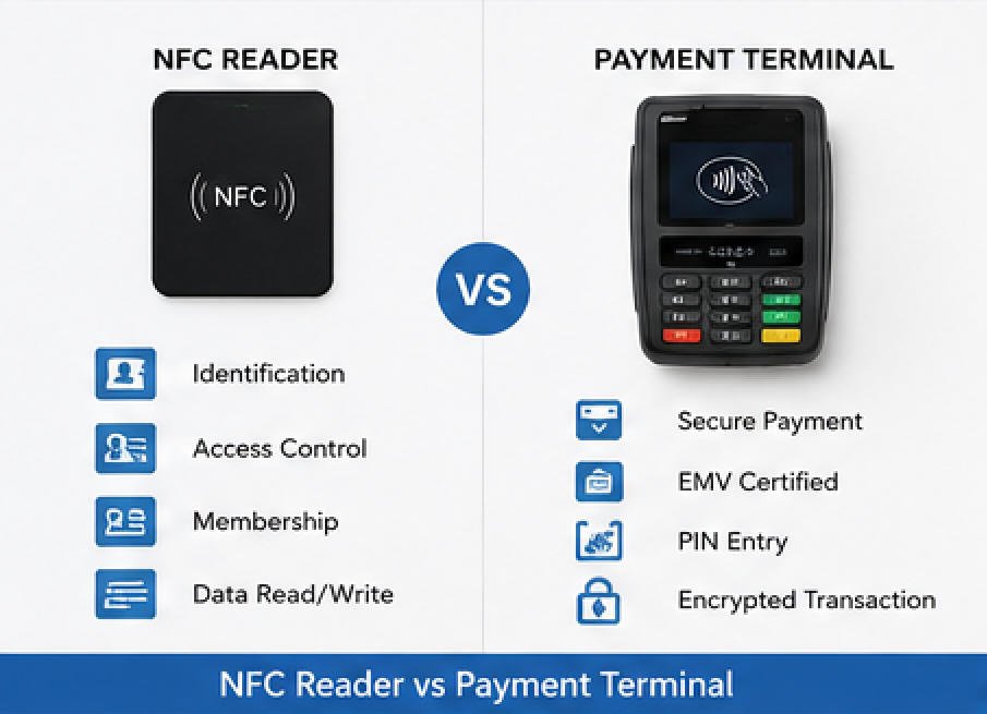 NFC Reader vs Payment Terminal