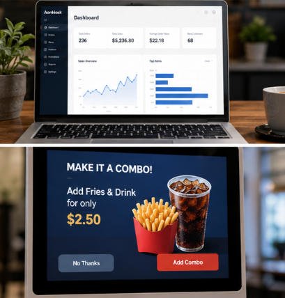 restaurant self ordering kiosk