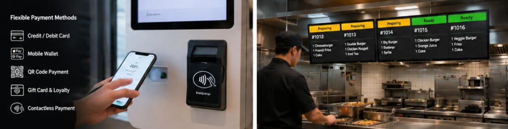 quick service kiosk ordering