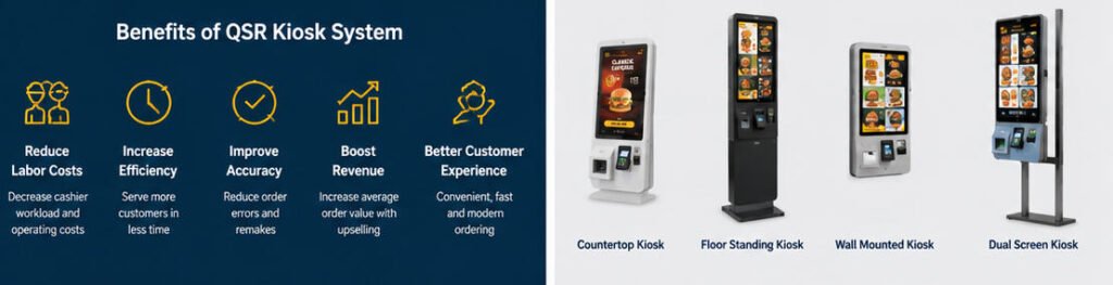 Benefits of a QSR Kiosk System