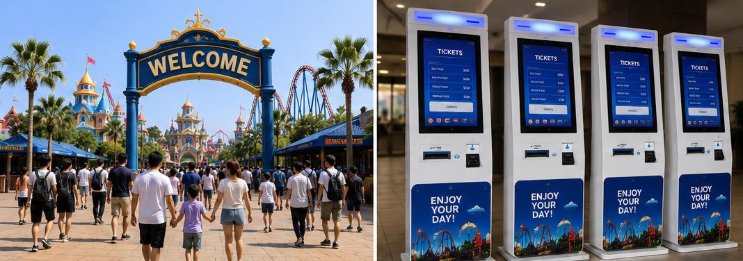 self-service ticketing kiosk