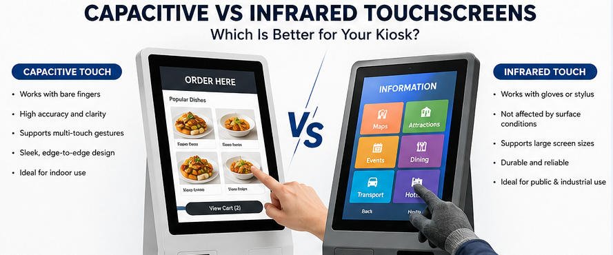 Capacitive vs Infrared Touchscreens