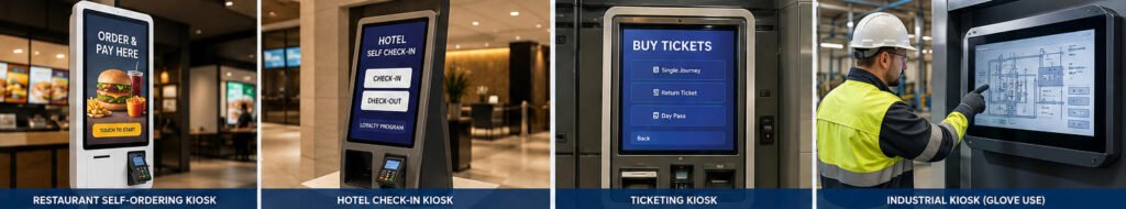 capacitive touchscreen kiosk