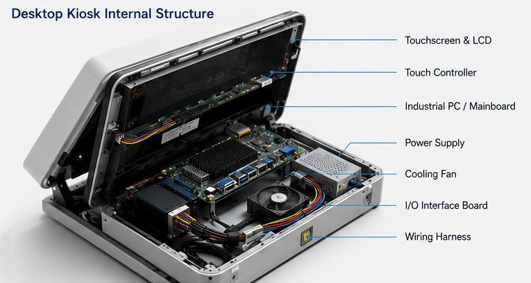 desktop kiosk structure