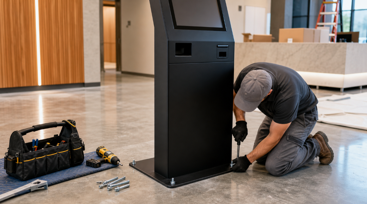 Floor-Standing Kiosk Structure