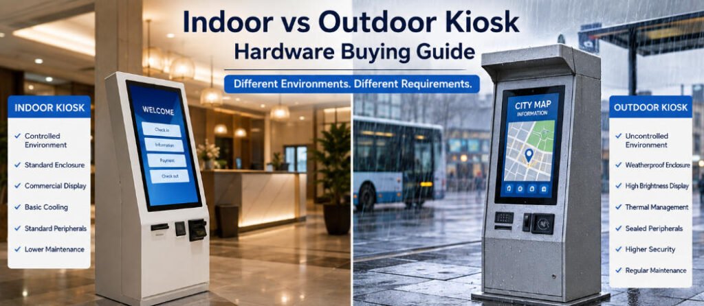 Indoor vs Outdoor Kiosk Hardware