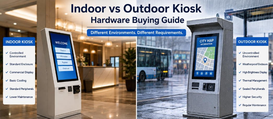 Indoor vs Outdoor Kiosk Hardware