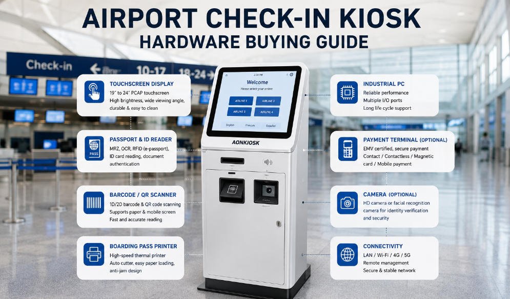Airport Check-In Kiosk Hardware