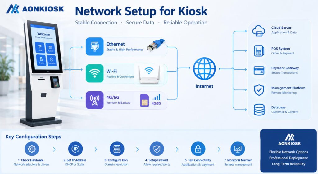 kiosk network setup