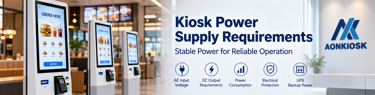 self-service kiosk power consumption